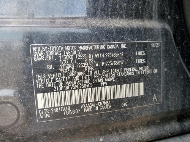 Photo 12 VIN: 2T3P1RFV5MC250405 - TOYOTA RAV 4 