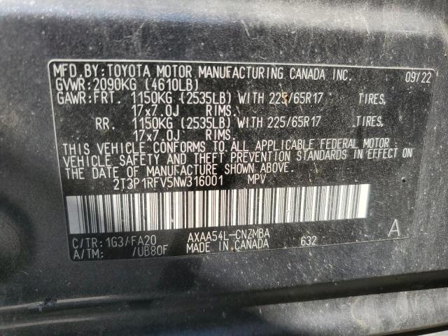 Photo 12 VIN: 2T3P1RFV5NW316001 - TOYOTA RAV4 XLE 