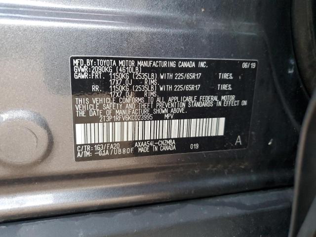 Photo 11 VIN: 2T3P1RFV6KC023995 - TOYOTA RAV4 