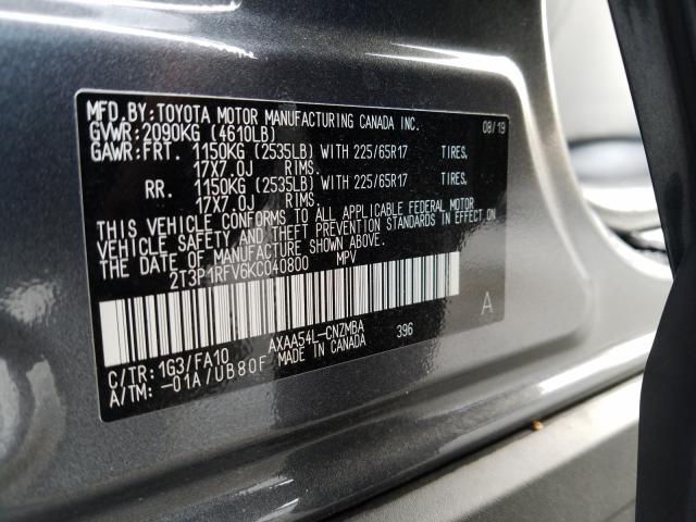 Photo 9 VIN: 2T3P1RFV6KC040800 - TOYOTA RAV4 XLE 