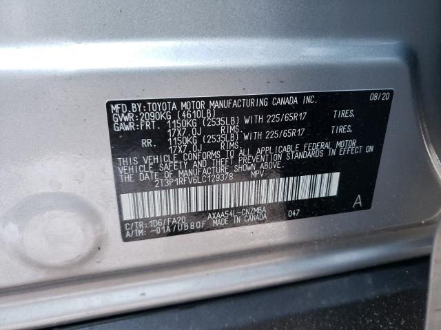 Photo 9 VIN: 2T3P1RFV6LC129378 - TOYOTA RAV4 XLE 