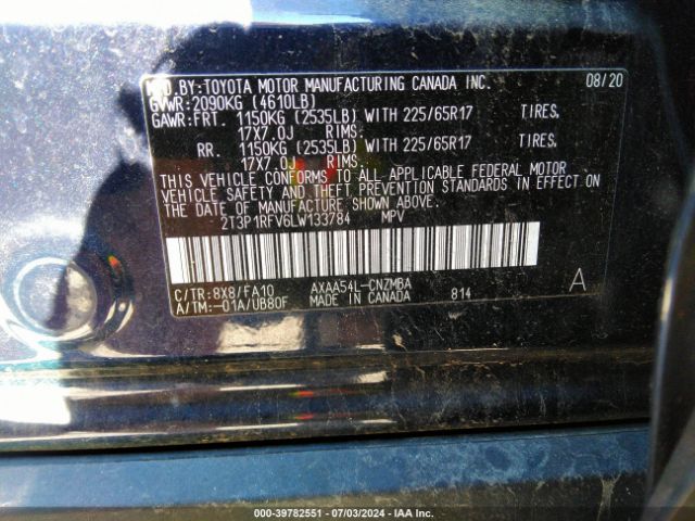 Photo 8 VIN: 2T3P1RFV6LW133784 - TOYOTA RAV4 