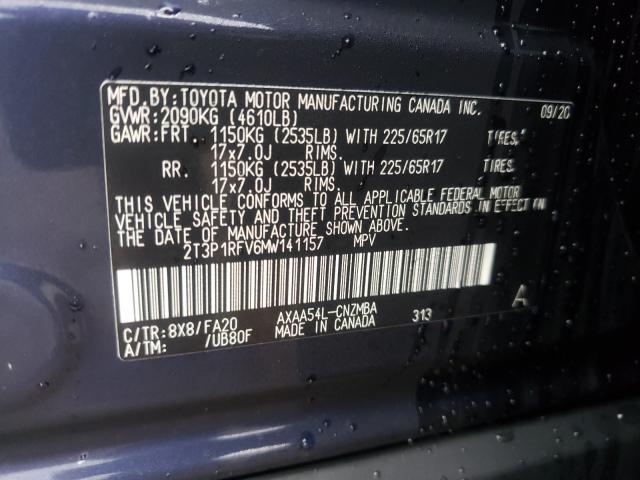 Photo 9 VIN: 2T3P1RFV6MW141157 - TOYOTA RAV4 XLE 