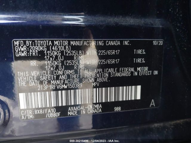 Photo 8 VIN: 2T3P1RFV6MW150389 - TOYOTA RAV4 