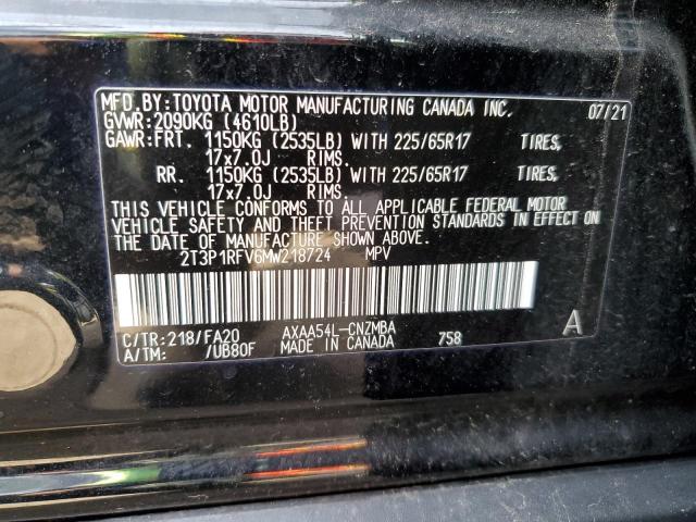 Photo 9 VIN: 2T3P1RFV6MW218724 - TOYOTA RAV4 XLE 