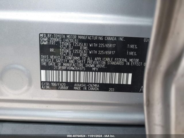 Photo 8 VIN: 2T3P1RFV6NW264975 - TOYOTA RAV4 