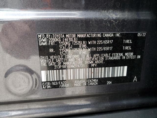 Photo 12 VIN: 2T3P1RFV6NW274731 - TOYOTA RAV4 