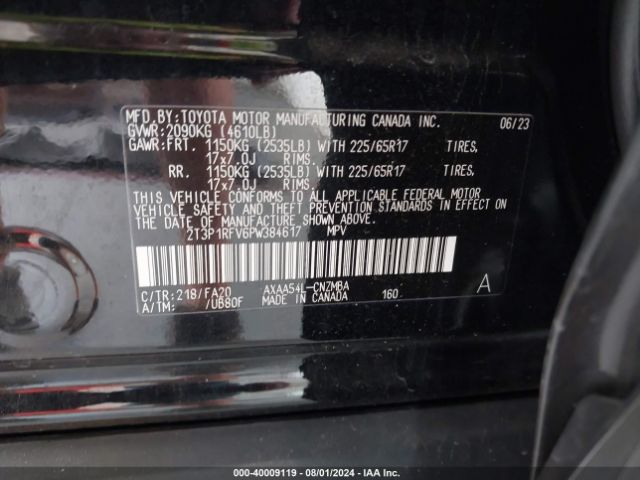 Photo 8 VIN: 2T3P1RFV6PW384617 - TOYOTA RAV4 