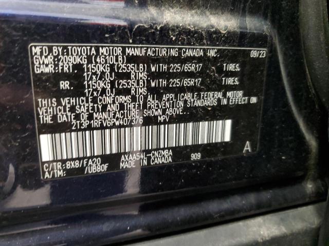 Photo 12 VIN: 2T3P1RFV6PW407376 - TOYOTA RAV4 XLE 