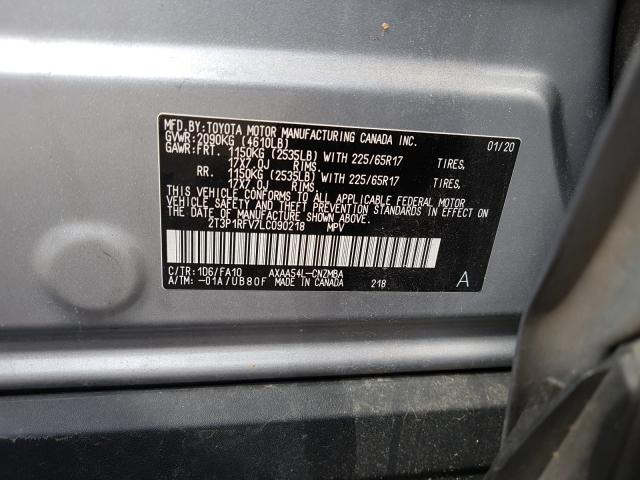 Photo 9 VIN: 2T3P1RFV7LC090218 - TOYOTA RAV4 XLE 