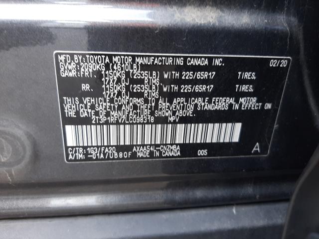 Photo 9 VIN: 2T3P1RFV7LC098318 - TOYOTA RAV4 XLE 