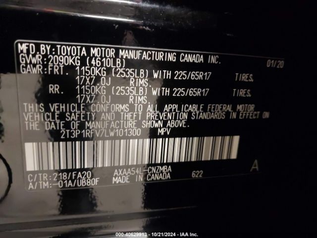 Photo 8 VIN: 2T3P1RFV7LW101300 - TOYOTA RAV4 