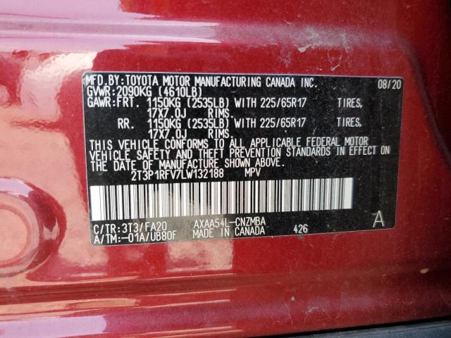 Photo 12 VIN: 2T3P1RFV7LW132188 - TOYOTA RAV4 XLE 