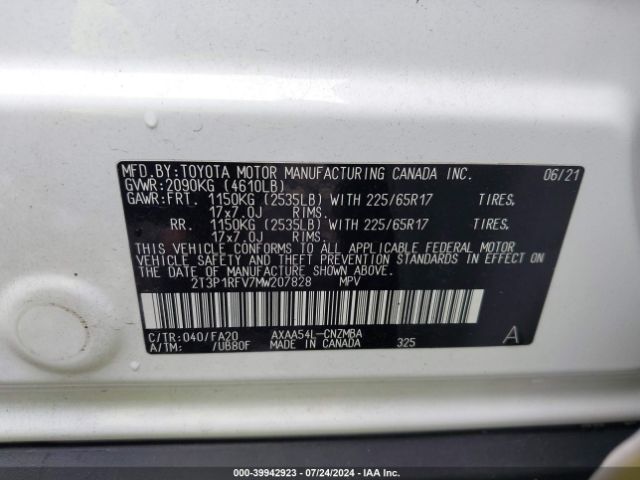 Photo 8 VIN: 2T3P1RFV7MW207828 - TOYOTA RAV4 