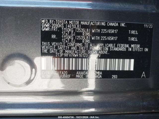 Photo 8 VIN: 2T3P1RFV7RW416123 - TOYOTA RAV4 