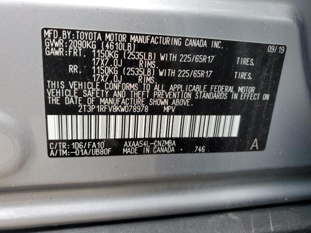 Photo 12 VIN: 2T3P1RFV8KW078978 - TOYOTA RAV4 