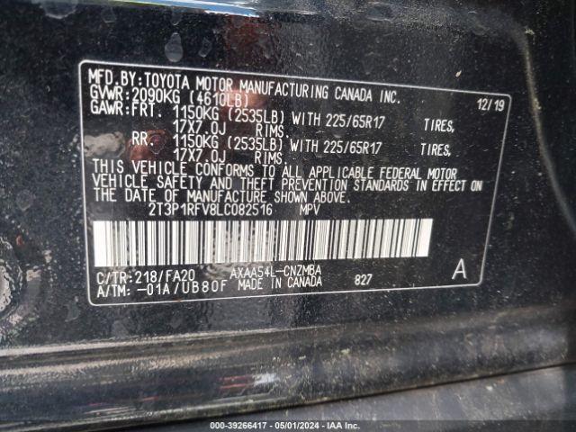 Photo 8 VIN: 2T3P1RFV8LC082516 - TOYOTA RAV4 