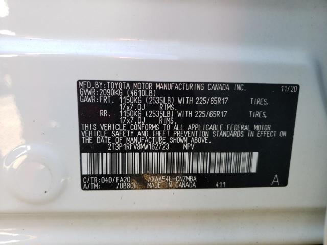 Photo 13 VIN: 2T3P1RFV8MW162723 - TOYOTA RAV4 XLE 