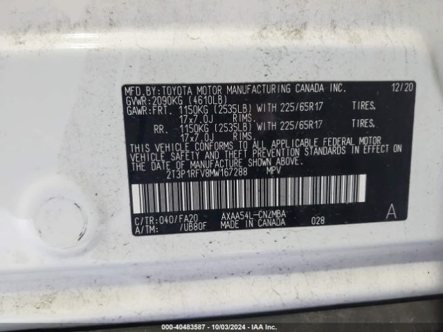 Photo 8 VIN: 2T3P1RFV8MW167288 - TOYOTA RAV4 