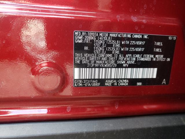 Photo 9 VIN: 2T3P1RFV9LW085729 - TOYOTA RAV4 XLE 