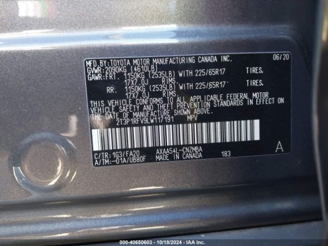 Photo 8 VIN: 2T3P1RFV9LW117191 - TOYOTA RAV4 