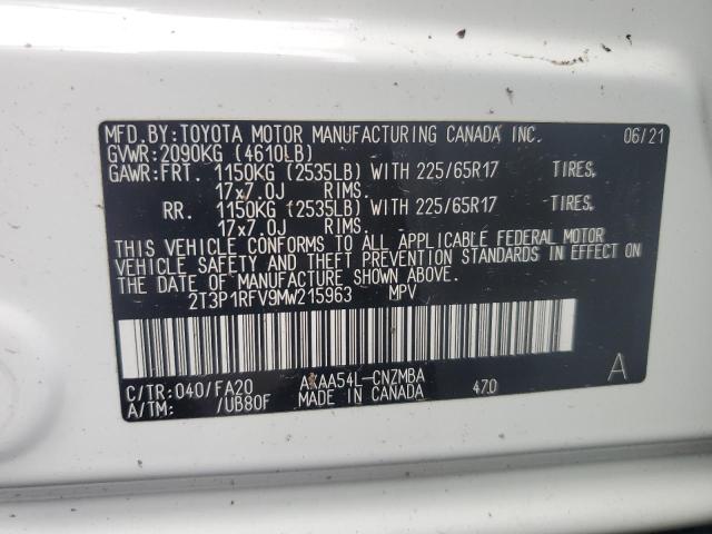 Photo 12 VIN: 2T3P1RFV9MW215963 - TOYOTA RAV4 XLE 