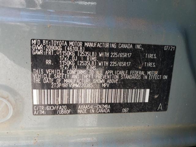 Photo 13 VIN: 2T3P1RFV9MW220385 - TOYOTA RAV4 