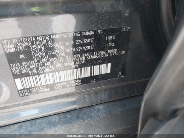 Photo 8 VIN: 2T3P1RFV9PW350283 - TOYOTA RAV4 