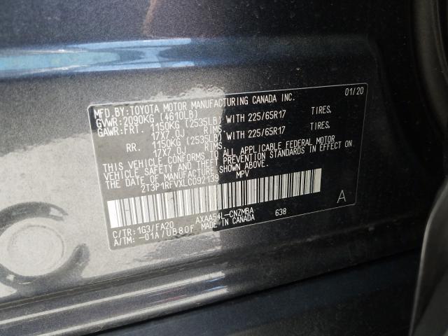 Photo 9 VIN: 2T3P1RFVXLC092139 - TOYOTA RAV4 XLE 