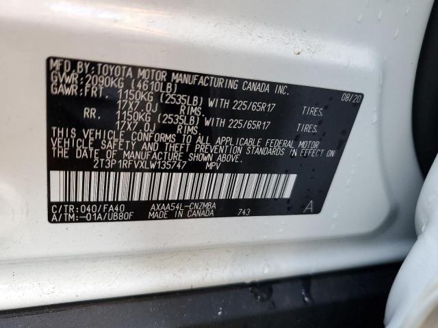 Photo 9 VIN: 2T3P1RFVXLW135747 - TOYOTA RAV4 XLE 