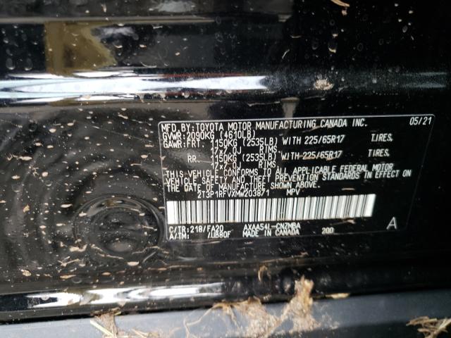 Photo 9 VIN: 2T3P1RFVXMW203871 - TOYOTA RAV4 XLE 