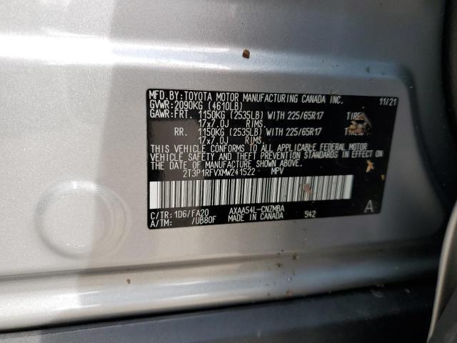 Photo 12 VIN: 2T3P1RFVXMW241522 - TOYOTA RAV4 XLE 