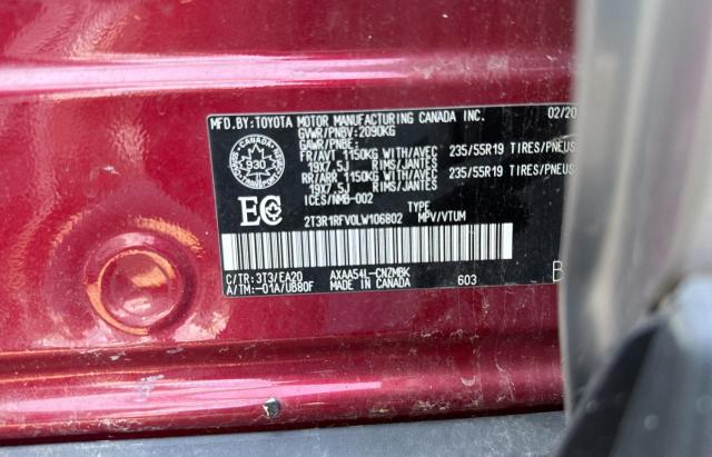 Photo 9 VIN: 2T3R1RFV0LW106802 - TOYOTA RAV4 