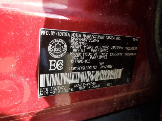 Photo 13 VIN: 2T3R1RFV2LC062142 - TOYOTA RAV4 XLE 