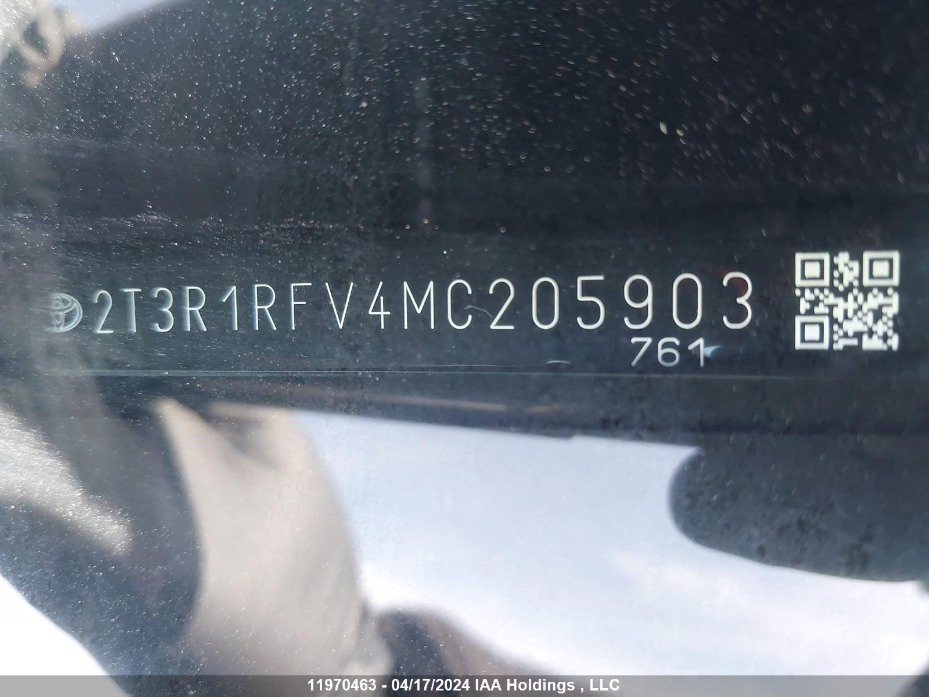 Photo 8 VIN: 2T3R1RFV4MC205903 - TOYOTA RAV 4 