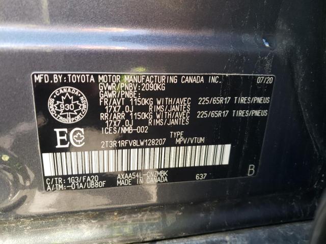 Photo 12 VIN: 2T3R1RFV8LW128207 - TOYOTA RAV4 XLE 