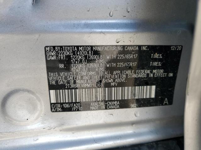 Photo 11 VIN: 2T3R6RFV8MW010368 - TOYOTA RAV4 XLE 