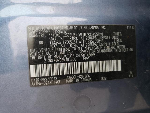 Photo 12 VIN: 2T3RF4DV0BW101606 - TOYOTA RAV4 SPORT 