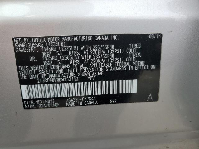 Photo 11 VIN: 2T3RF4DV0BW153110 - TOYOTA RAV4 SPORT 