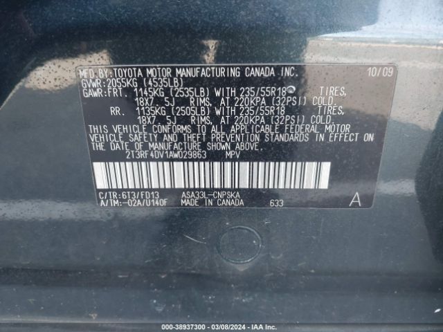 Photo 8 VIN: 2T3RF4DV1AW029863 - TOYOTA RAV4 