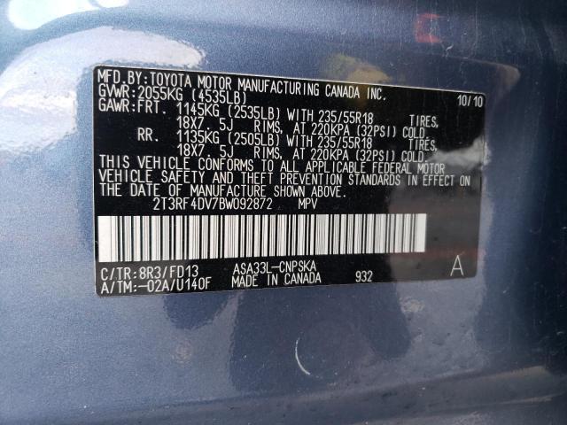 Photo 12 VIN: 2T3RF4DV7BW092872 - TOYOTA RAV4 