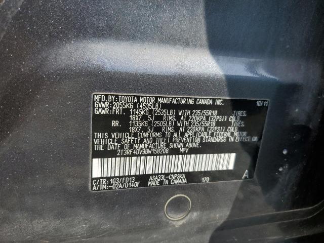 Photo 12 VIN: 2T3RF4DV9BW158208 - TOYOTA RAV4 