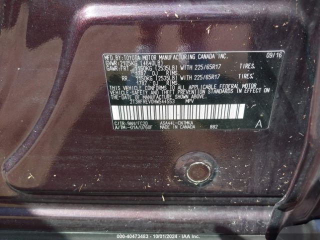 Photo 8 VIN: 2T3RFREV0HW544553 - TOYOTA RAV4 