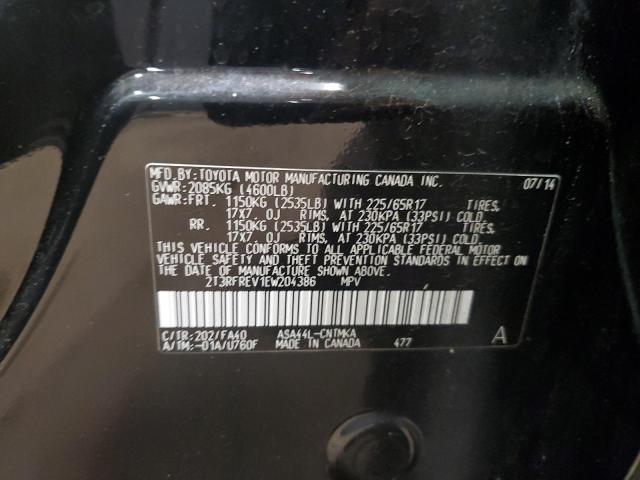 Photo 11 VIN: 2T3RFREV1EW204386 - TOYOTA RAV4 