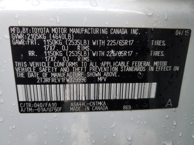 Photo 13 VIN: 2T3RFREV1FW329986 - TOYOTA RAV4 