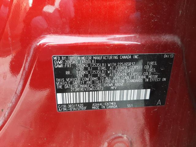 Photo 12 VIN: 2T3RFREV2DW033873 - TOYOTA RAV4 XLE 