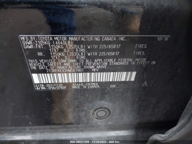 Photo 8 VIN: 2T3RFREV2HW561967 - TOYOTA RAV4 