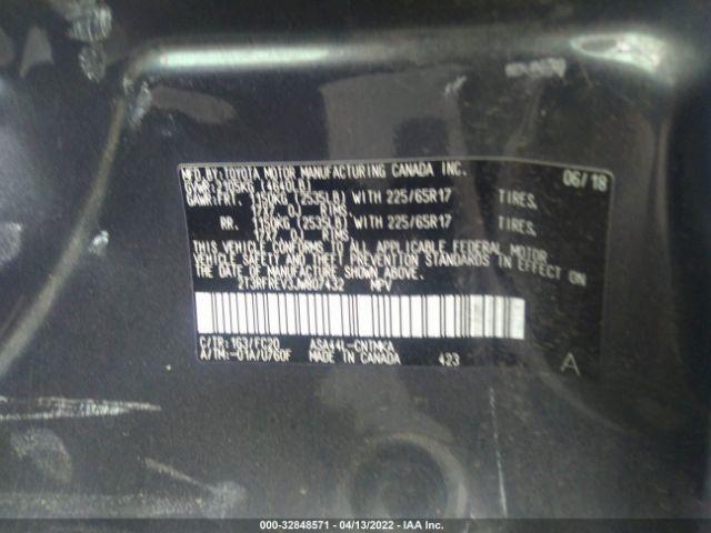 Photo 8 VIN: 2T3RFREV3JW807432 - TOYOTA RAV4 