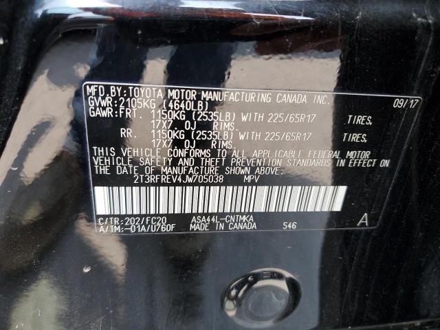 Photo 11 VIN: 2T3RFREV4JW705038 - TOYOTA RAV4 ADVEN 