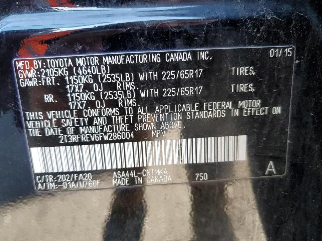 Photo 12 VIN: 2T3RFREV6FW286004 - TOYOTA RAV4 XLE 